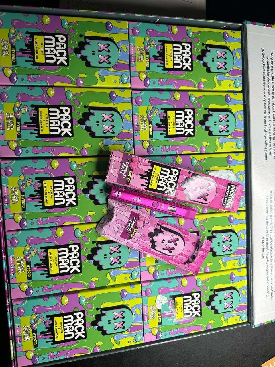 Packman carts wholesale – Mixed Flavors