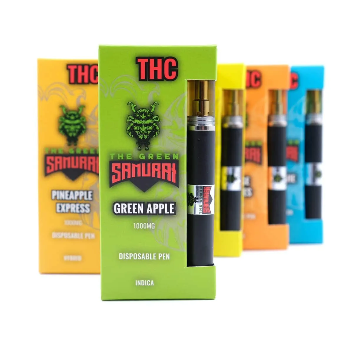 THC Vape Pen 1000mg – The green SAMURAI 1000mg THC Vapes