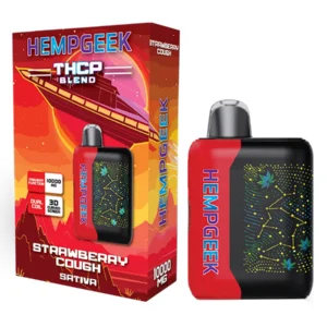 THC Vape Pen – Hempgeek Strawberry Cough THCP Blend 10000mg