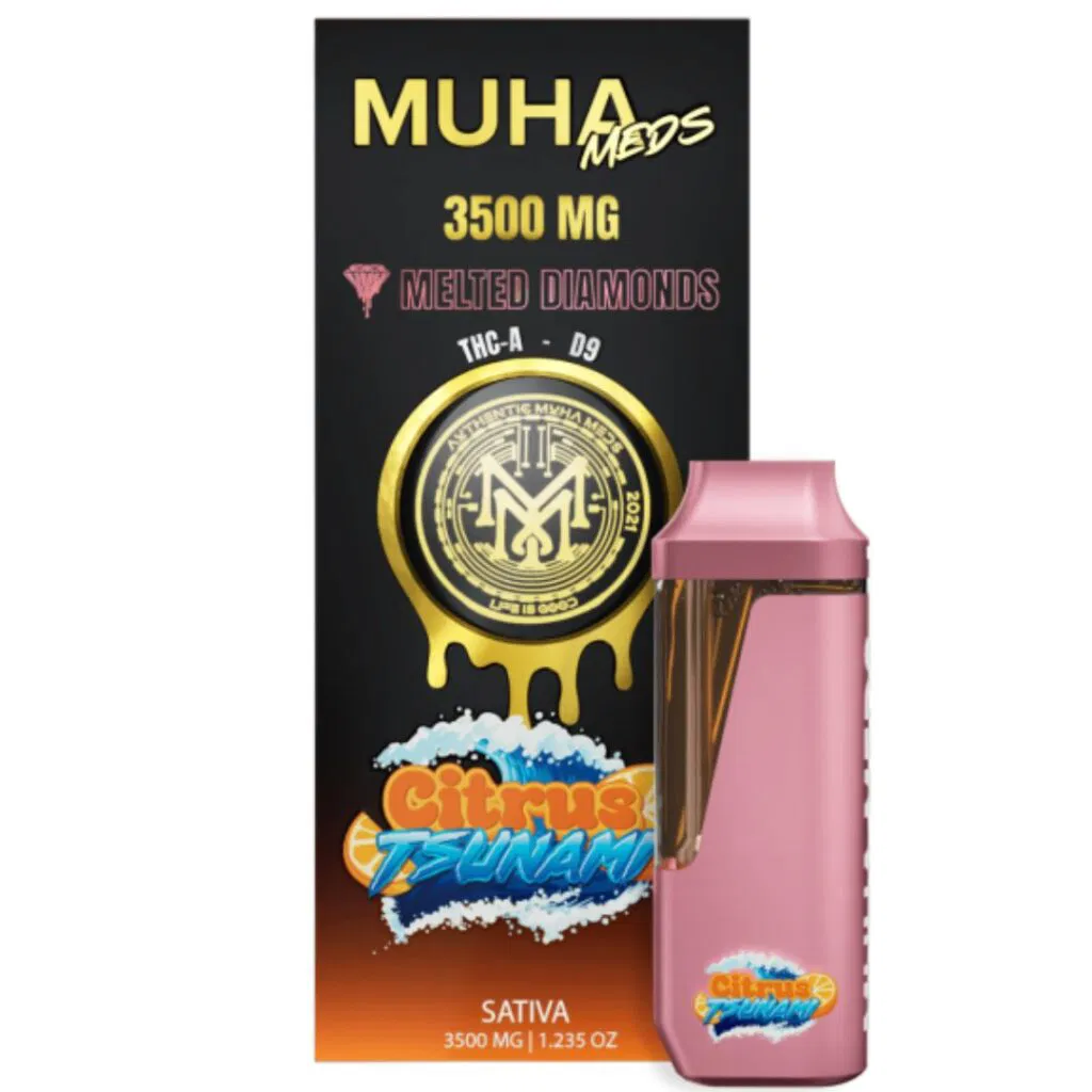 THC Vape Pen – Muha Meds 3500mg THC Vape – Citrus Tsunami