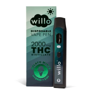 THC Vape – Willo 2000mg THC Vape Pen – Gelato Mintz
