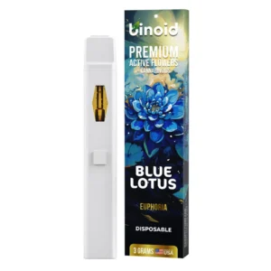 THC Vapes – Binoid Premium Active Flowers + Cannabinoids 3000mg – Blue Lotus